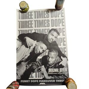 Three Times Dope Original Stylin' Vintage 1988 Promo Album Poster 24x36 Arista